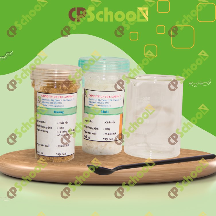 Bộ dụng cụ và hóa chất thí nghiệm để phân biệt dung dịch; dung môi (Bộ đầy đủ)
